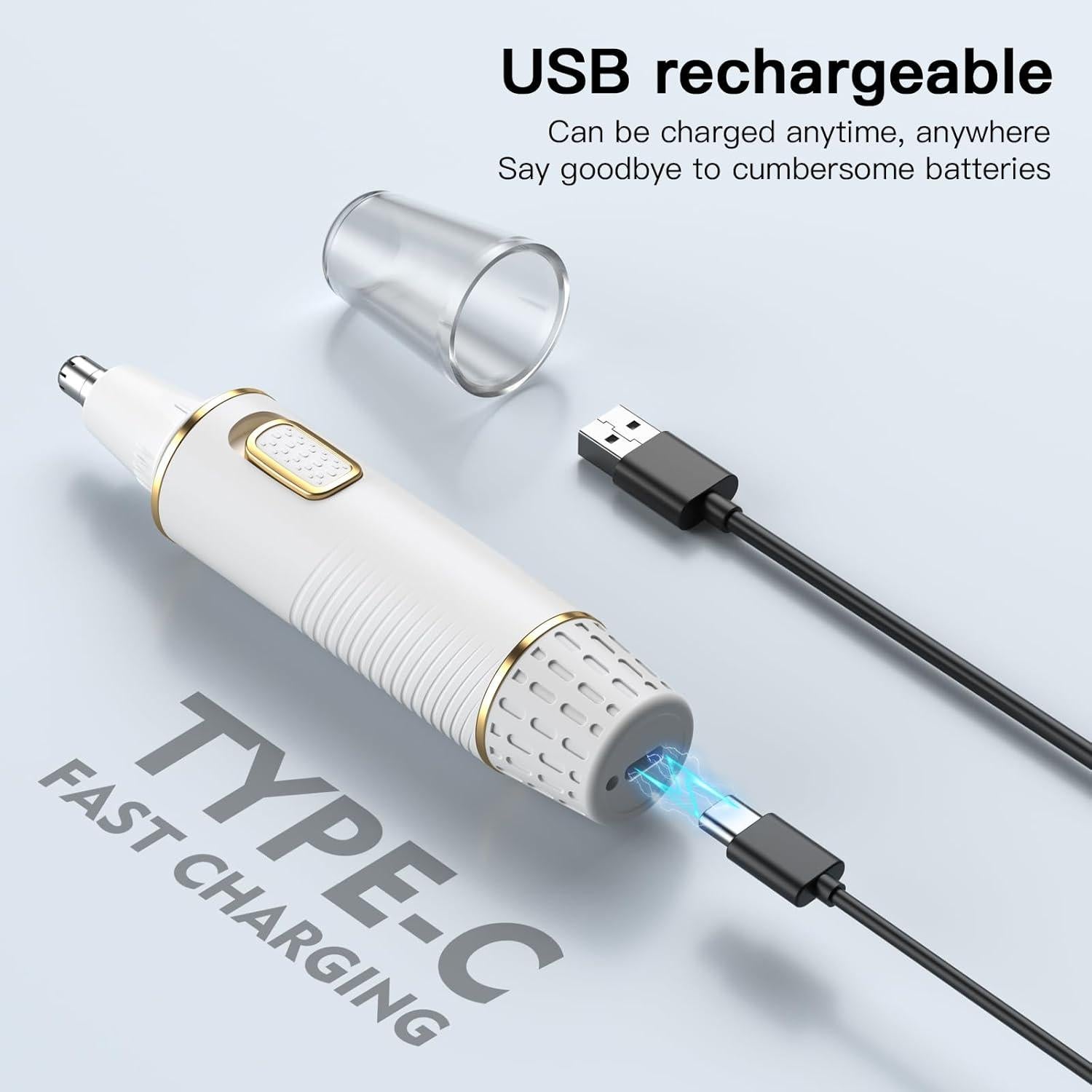 Recortador de Vello Nasal XOOMRSCP Inalámbrico USB Blanco