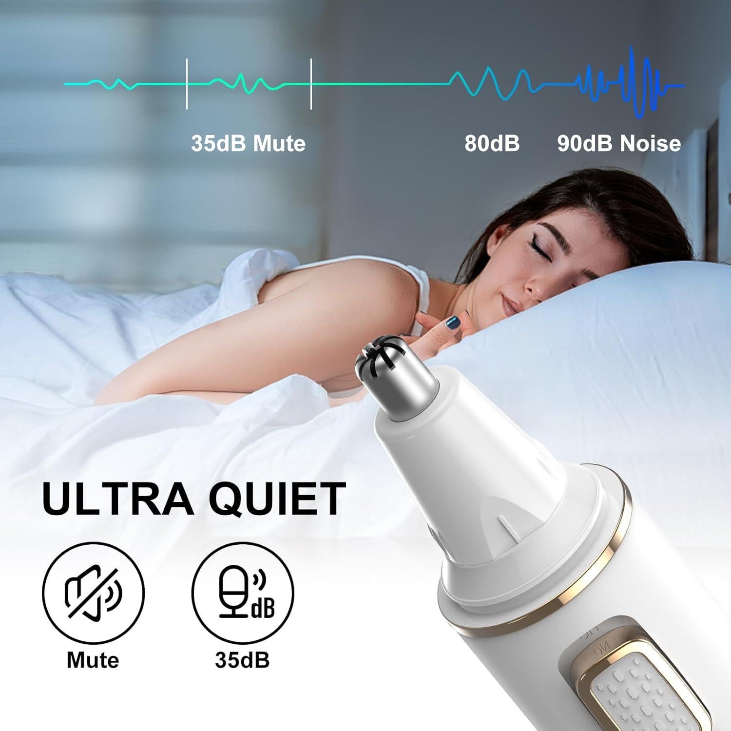 Recortador de Vello Nasal XOOMRSCP Inalámbrico USB Blanco