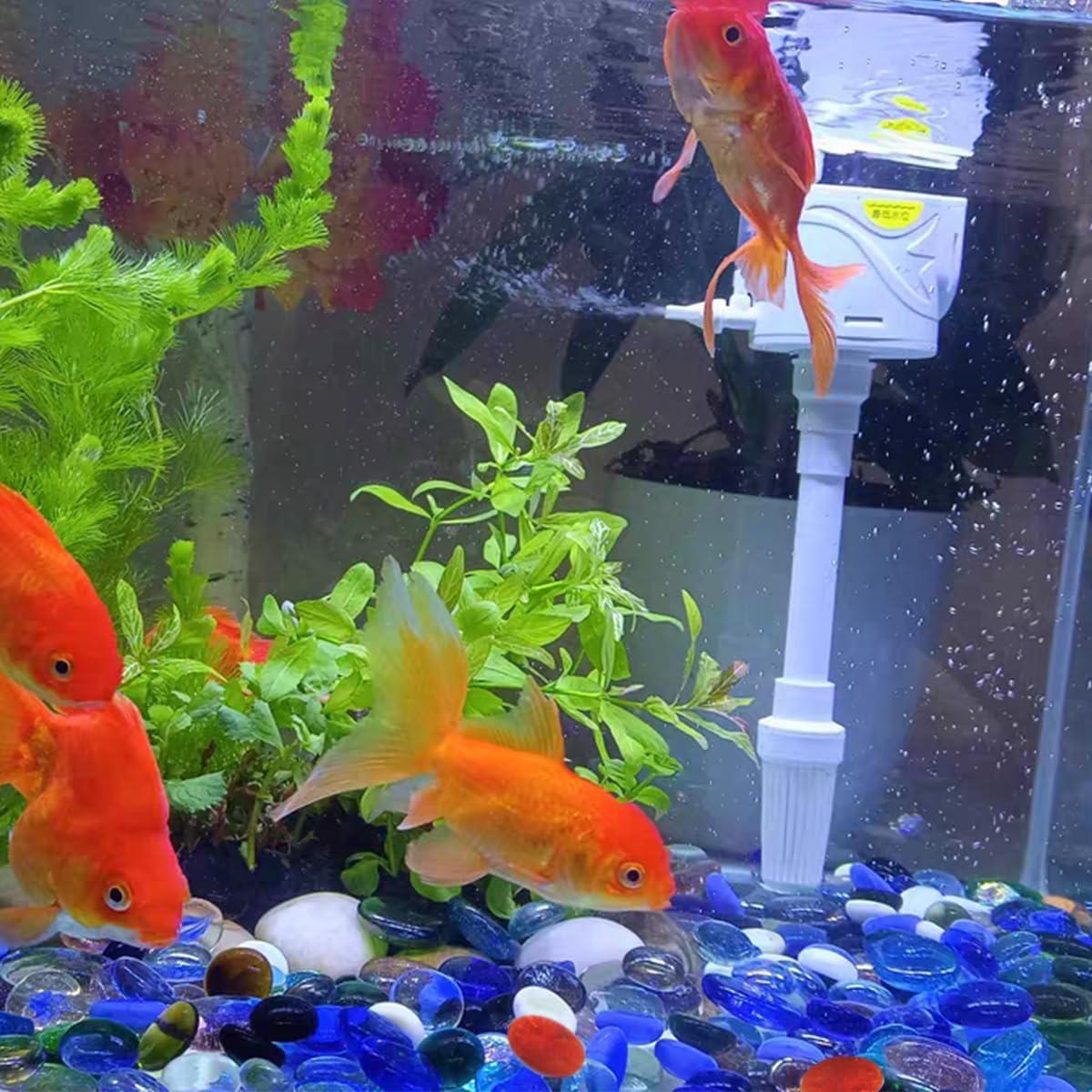 Perlas de vidrio YISZM 2,27 kg azul mezclado para decoración