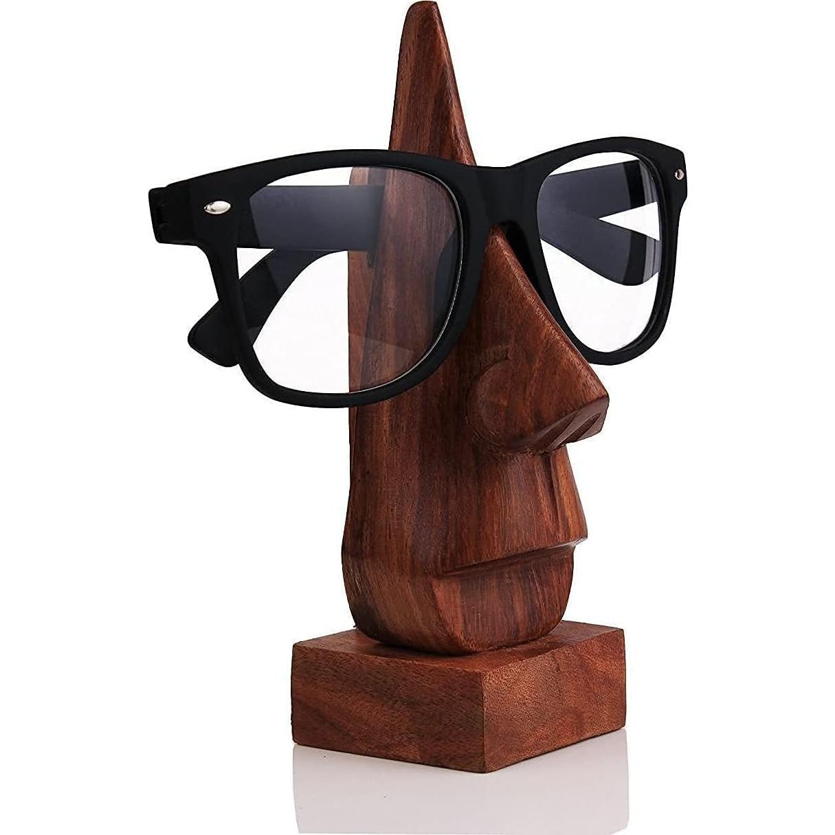 Soporte para Gafas de Madera Tallado a Mano WhopperIndia