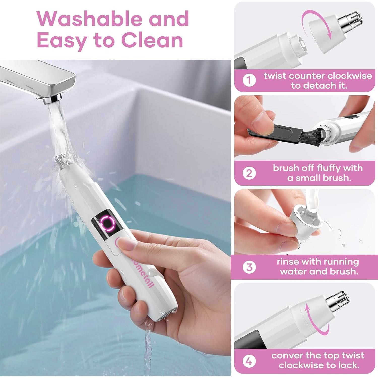 Recortador de Vello Nasal y Facial A - Recargable 10,000 RPM