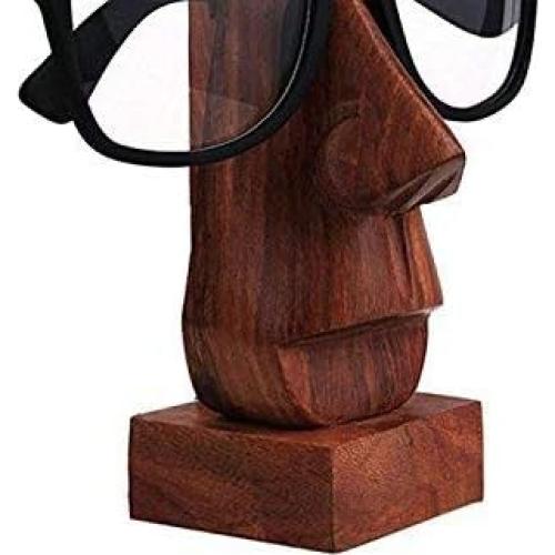 Soporte para Gafas de Madera Nariz HND0001 15 cm Pulido