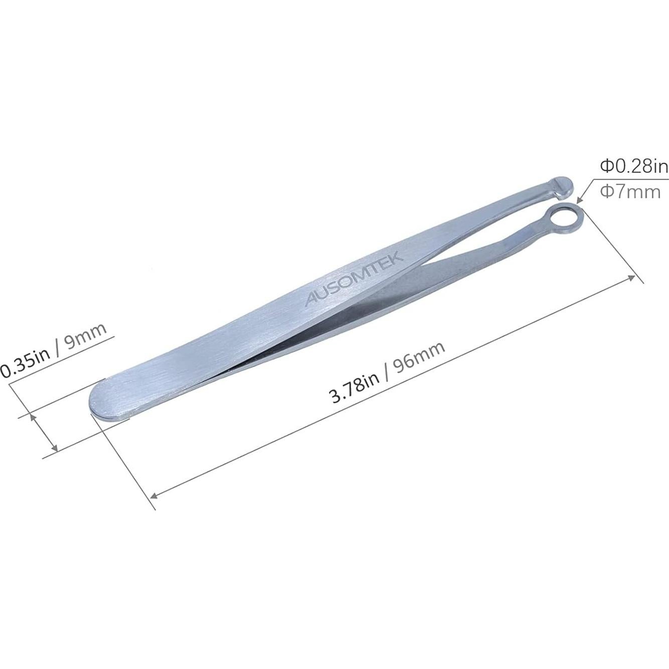 Recortador de Vello Nasal Ausomtek Acero Inoxidable Seguro