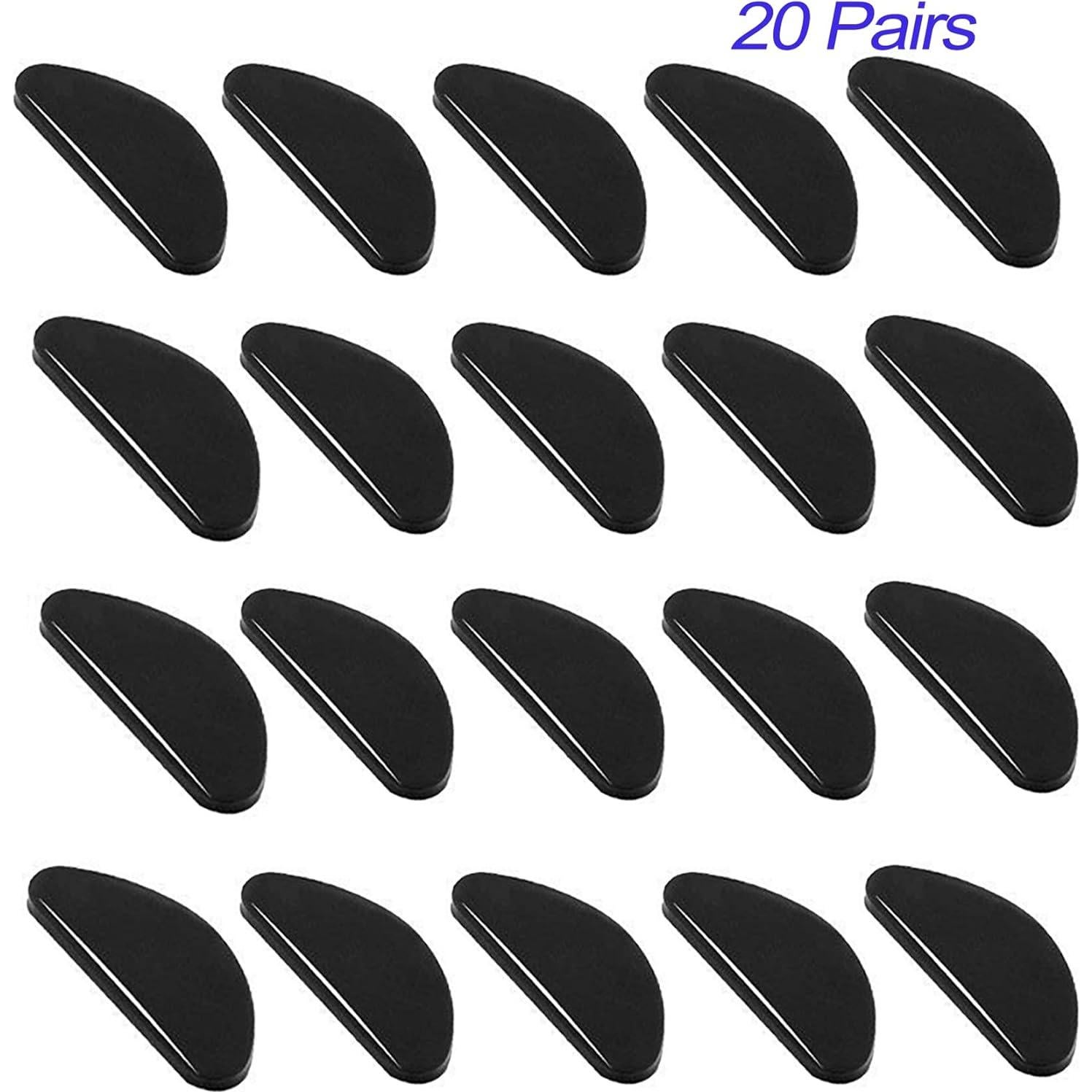 20 Pares Almohadillas de Silicona para Nariz de Gafas LVVFIT