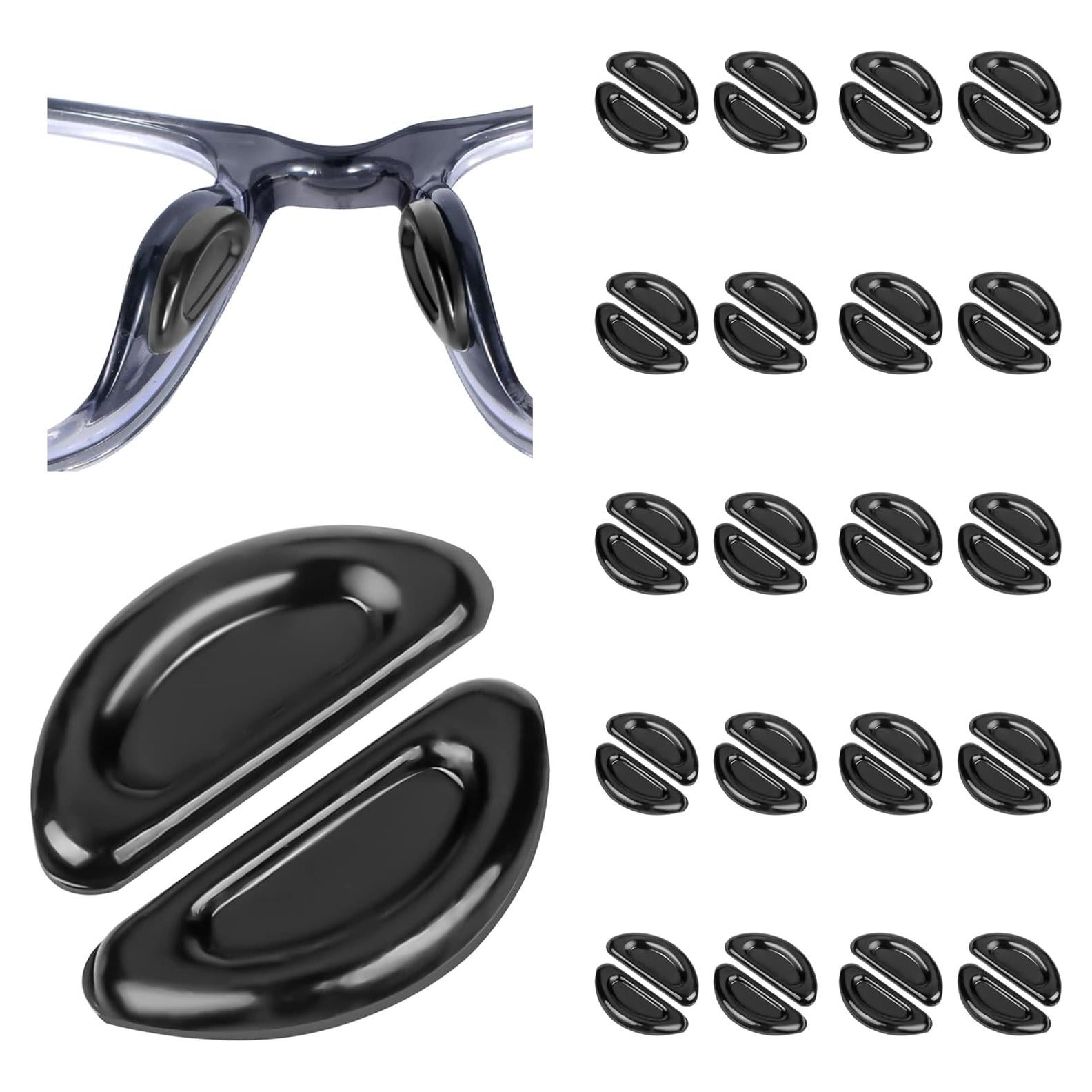 Almohadillas de Silicona para Gafas Gdnmpat - 20 Pares Negras
