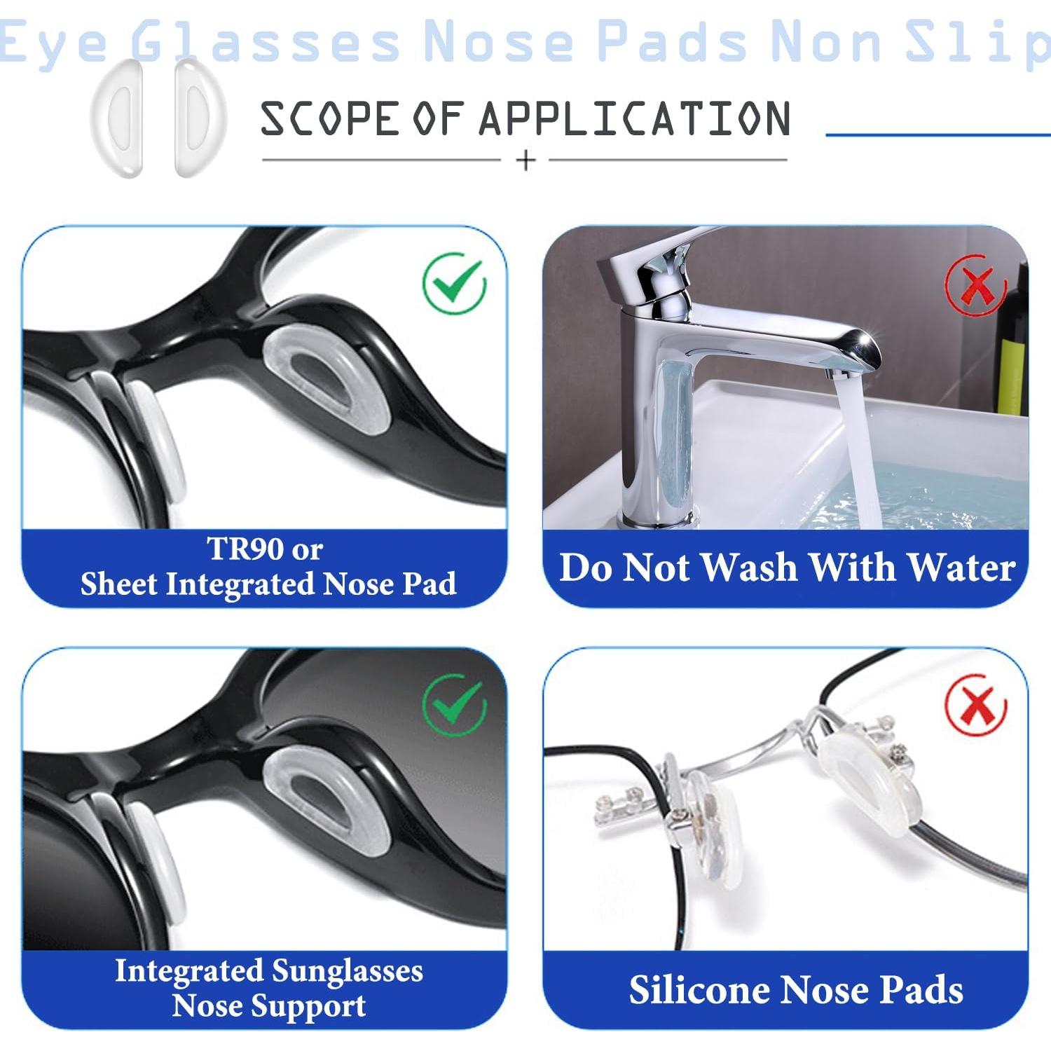 10 Pares Almohadillas Silicona Antideslizantes para Gafas