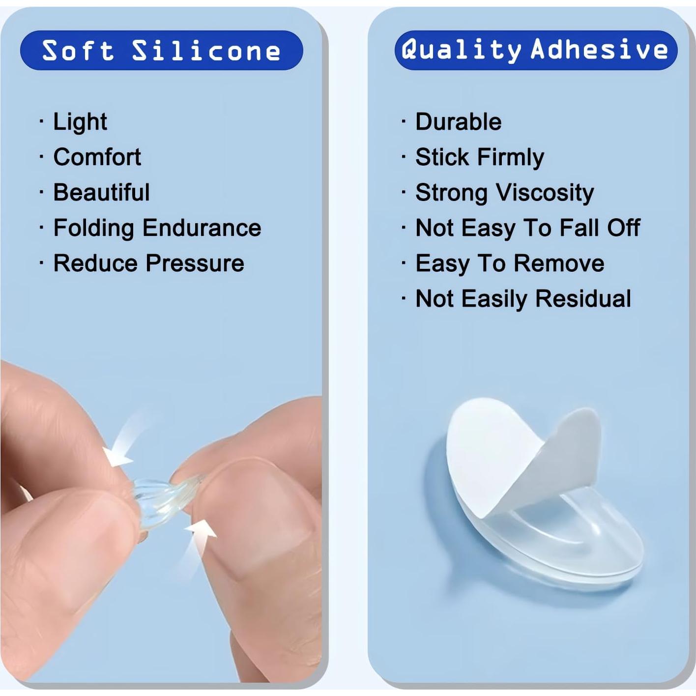 10 Pares Almohadillas Silicona Antideslizantes para Gafas