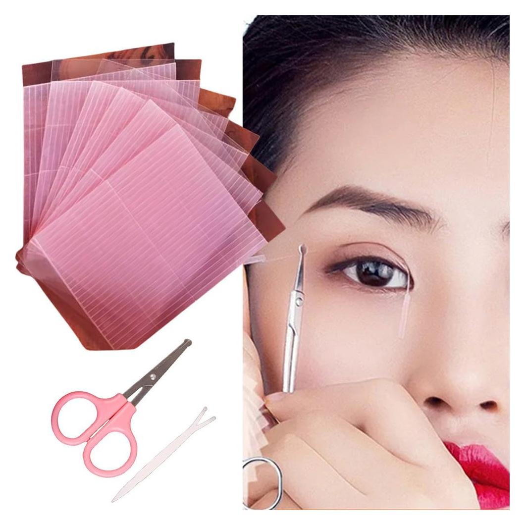 Pegatinas de Párpado Doble Shenghang - 5 Hojas + Tijeras