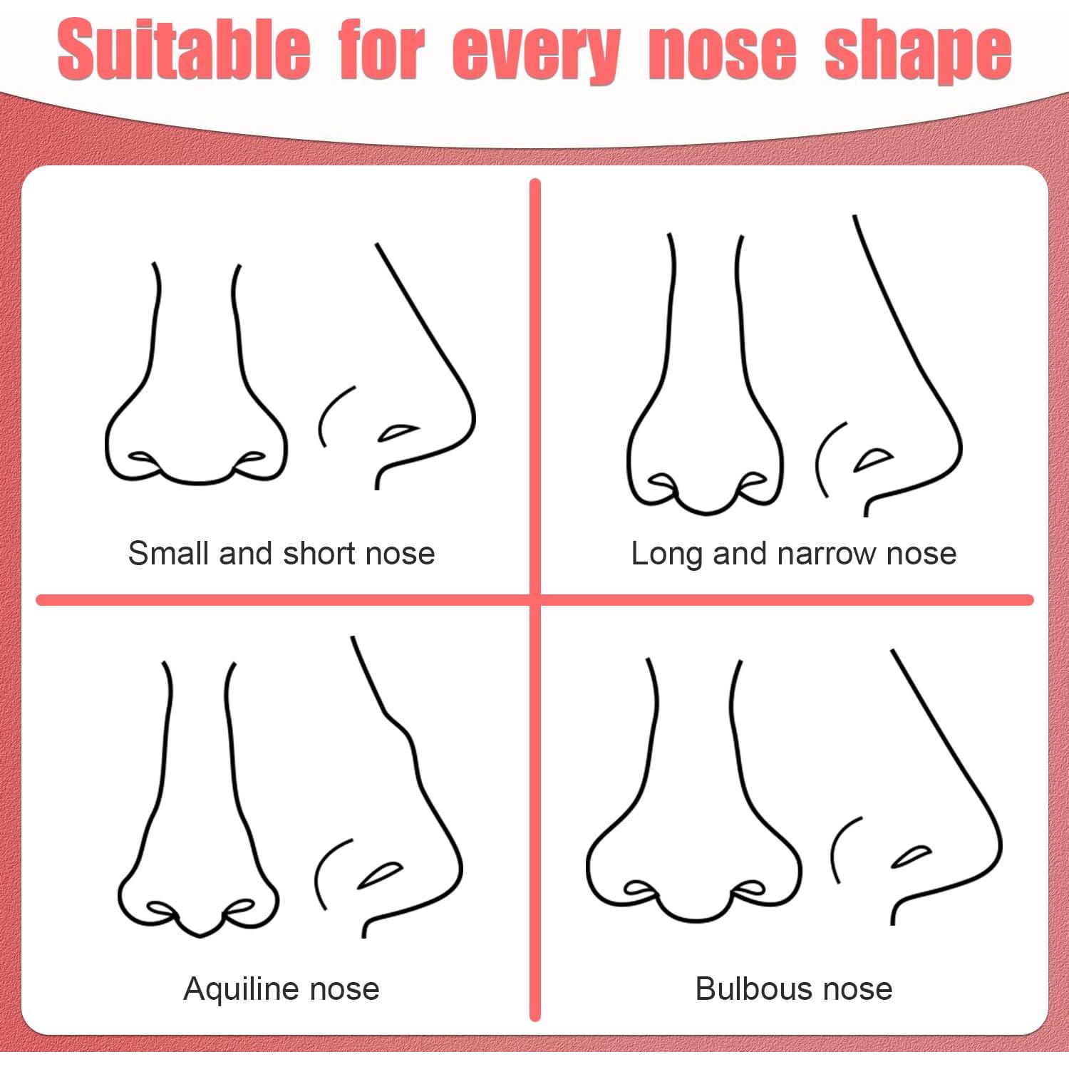 Brocha de Contorno de Nariz Doble NQEUEPN Rosa 13.5x3cm