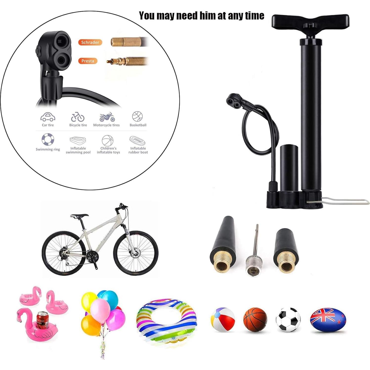 Bomba de Bicicleta VIMILOLO 160PSI Válvulas Presta y Schrader