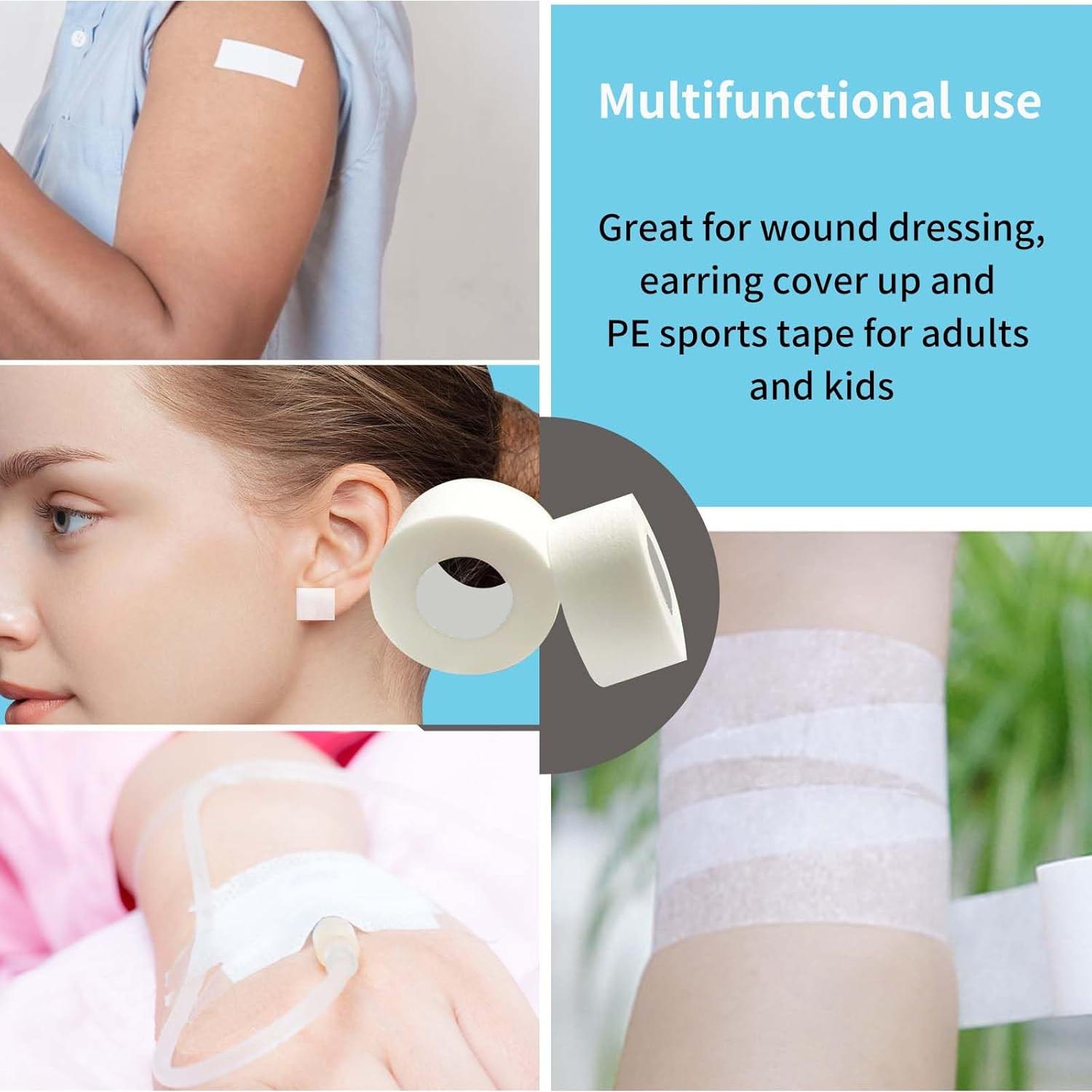 Cinta Médica de Papel Hipoalergénica 6 Rollos 5.08 cm x 9.14 m