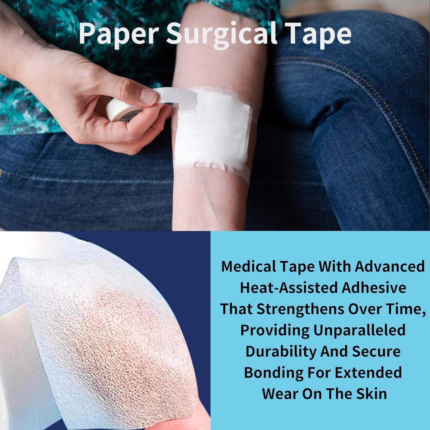 Cinta Médica de Papel Hipoalergénica 6 Rollos 5.08 cm x 9.14 m