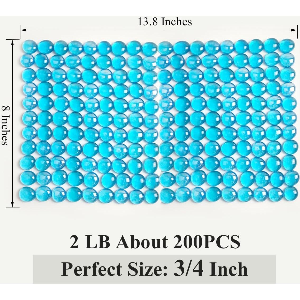 Perlas de vidrio YISZM 0,91 kg para jarrones y acuarios