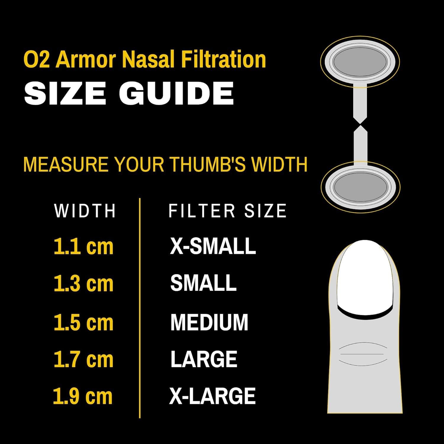 Filtros Nasales O2 Armor para Soldadores y Alergias - 10 Unidades Mediano