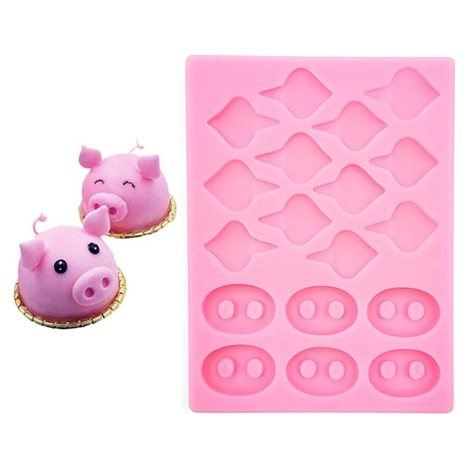 Molde de Silicona Cestony Orejas de Cerdo para Pasteles y Jabones