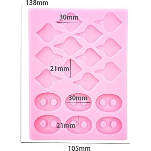 Molde de Silicona Cestony Orejas de Cerdo para Pasteles y Jabones