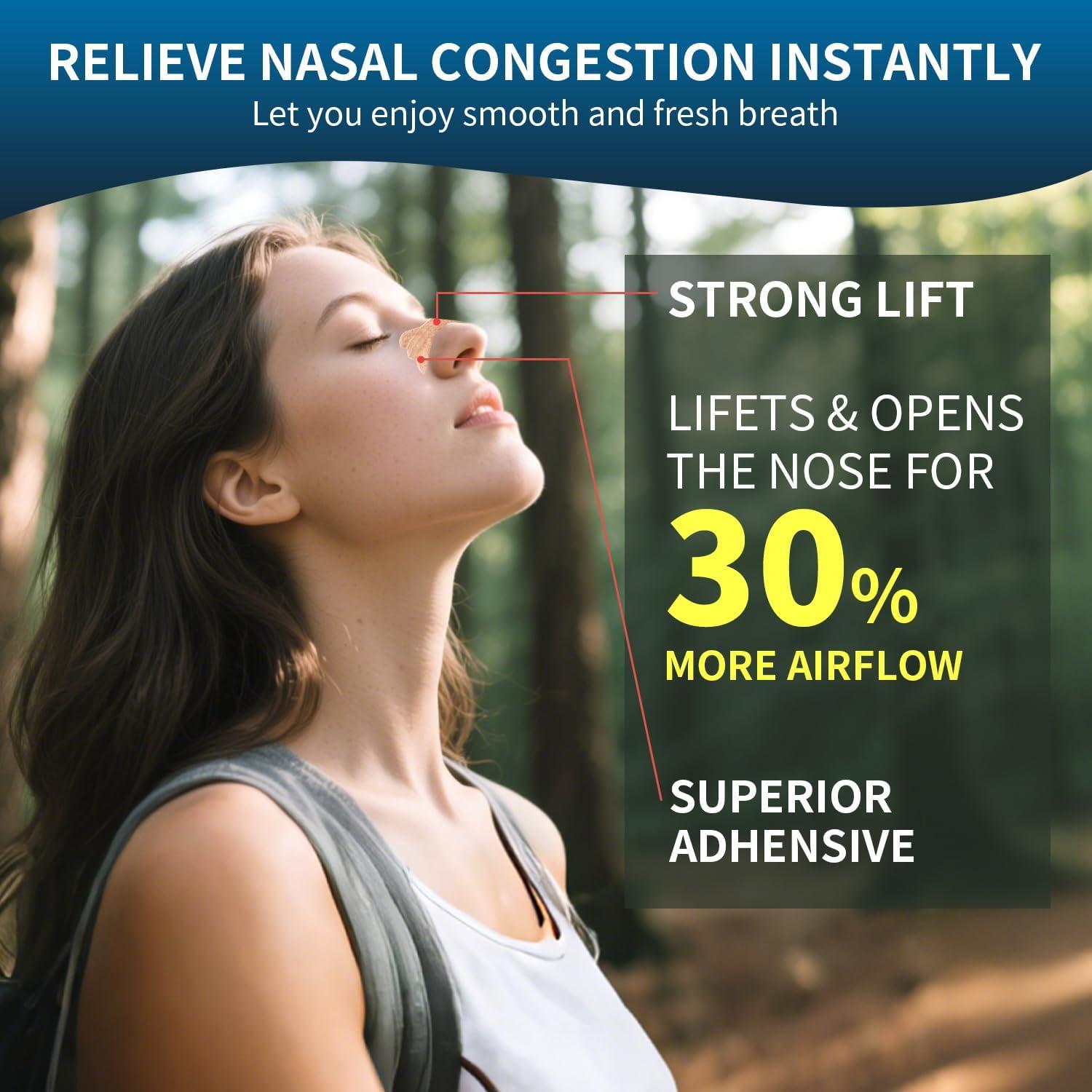 Tiras Nasales Healpatch 120 Unidades para Ronquidos y Congestión