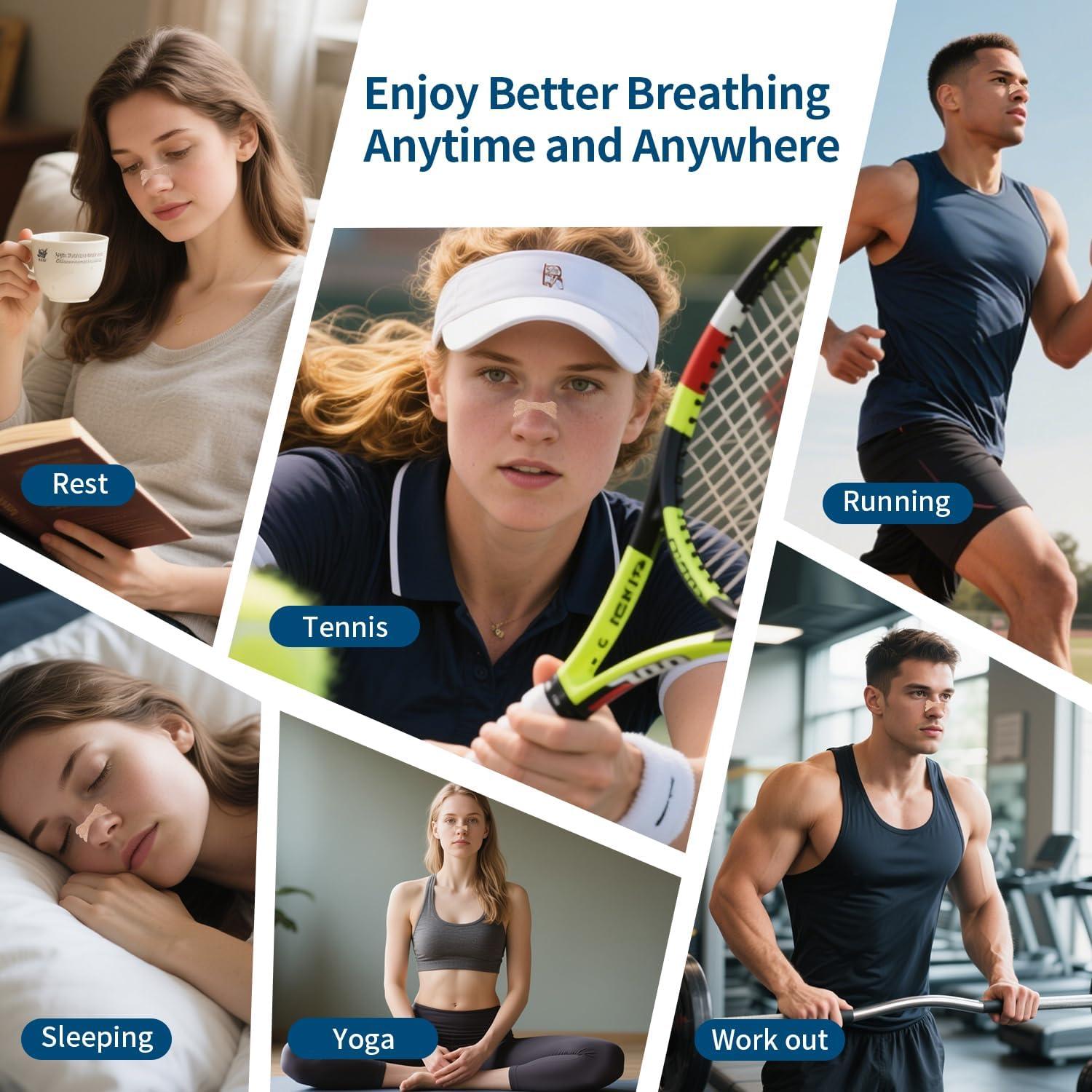 Tiras Nasales Healpatch 120 Unidades para Ronquidos y Congestión