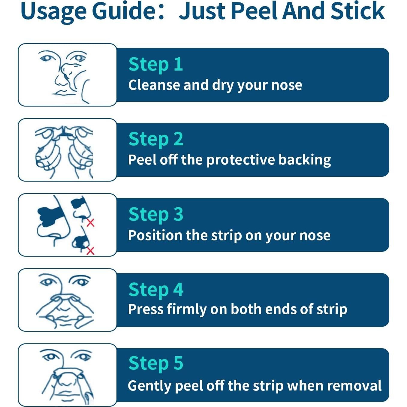 Tiras Nasales Healpatch 120 Unidades para Ronquidos y Congestión