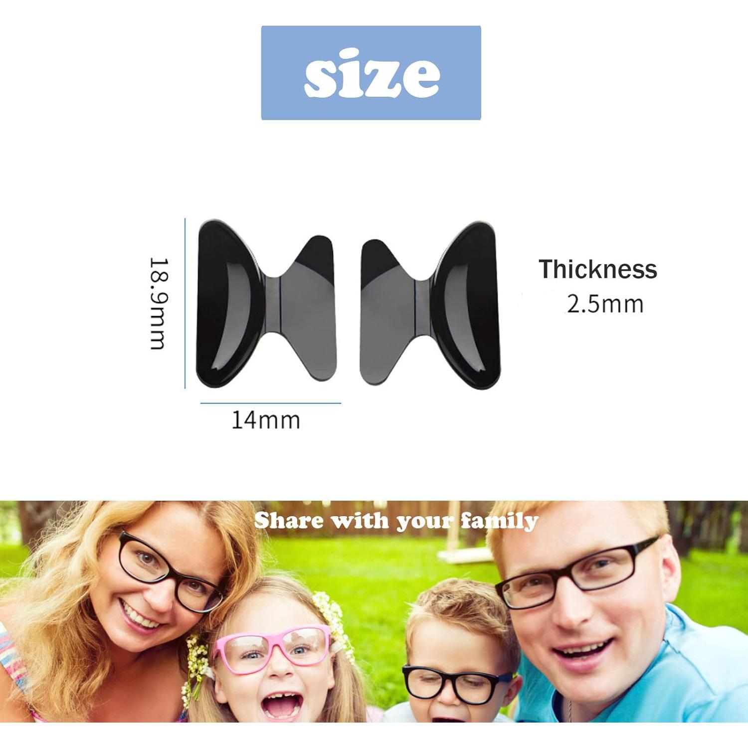 Almohadillas de nariz UPIONIC de silicona antideslizantes - 5 pares