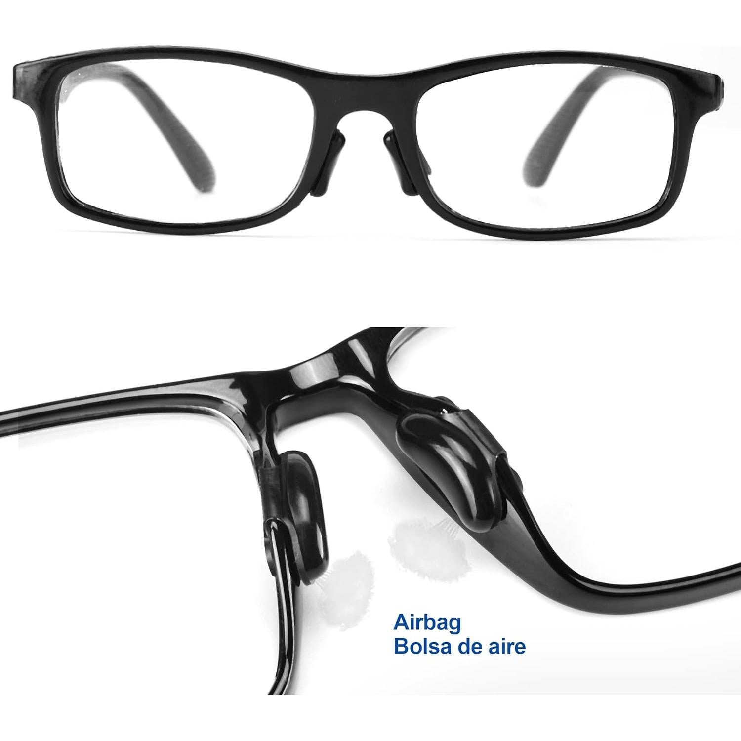 Almohadillas de Nariz Adhesivas Silicona Suave 12 Pares Negro 2.5mm