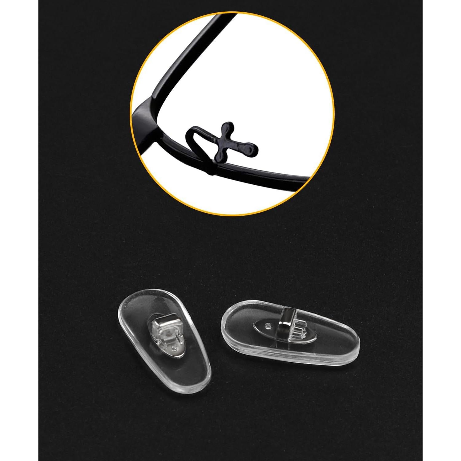 6 Pares Almohadillas Nasales Ray-Ban Plateadas - Ajuste Perfecto