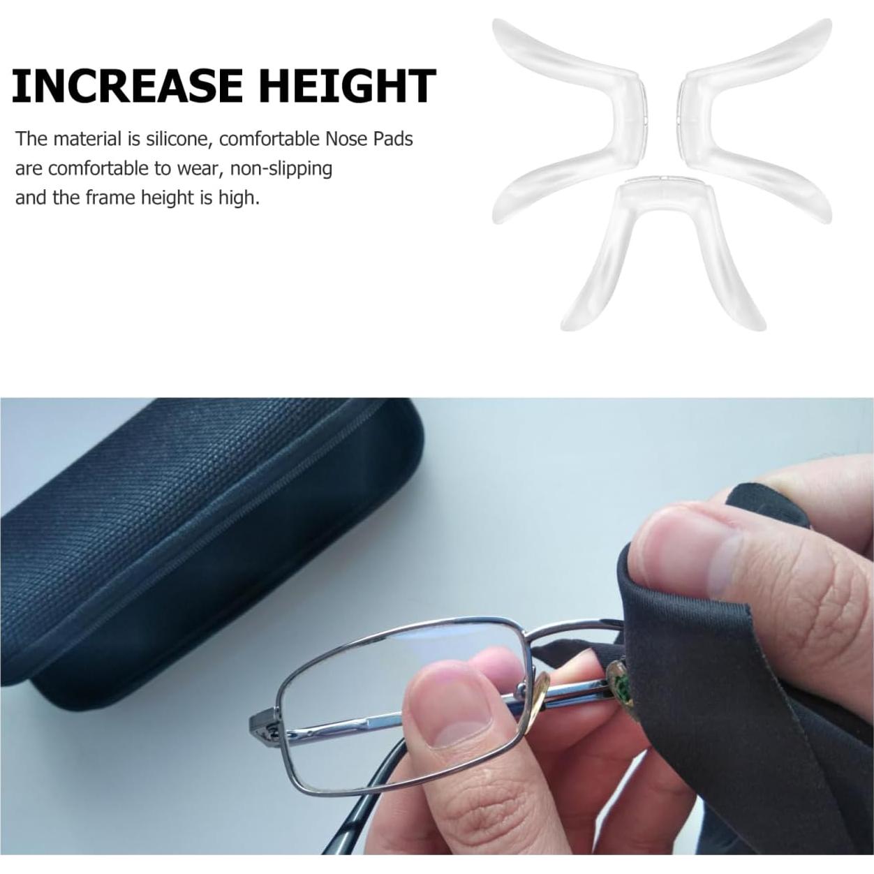 Almohadillas de nariz de silicona Healifty 3pcs antideslizantes