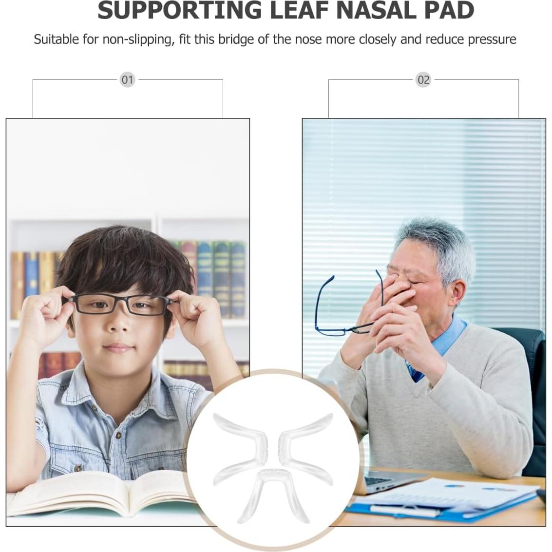 Almohadillas de nariz de silicona Healifty 3pcs antideslizantes