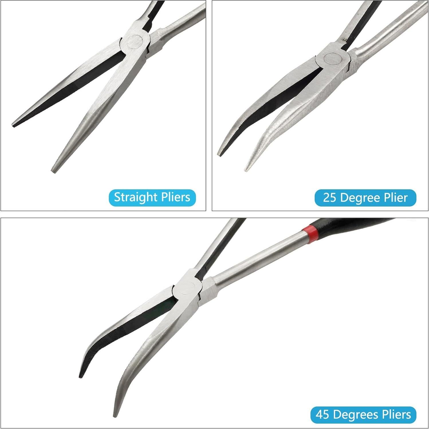 Juego de Alicates de Punta Larga MFBJXC 3 Piezas 27.94 cm