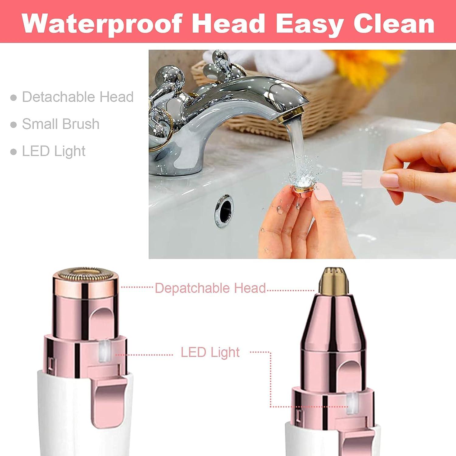 Removedor de Vello Facial 2-en-1 Rosarden Blanco Recargable