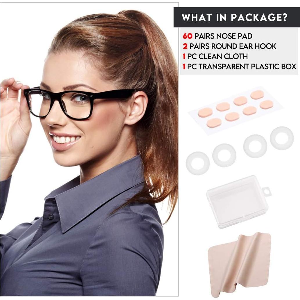 60 Pares Almohadillas Espuma Suave Eyecare para Gafas