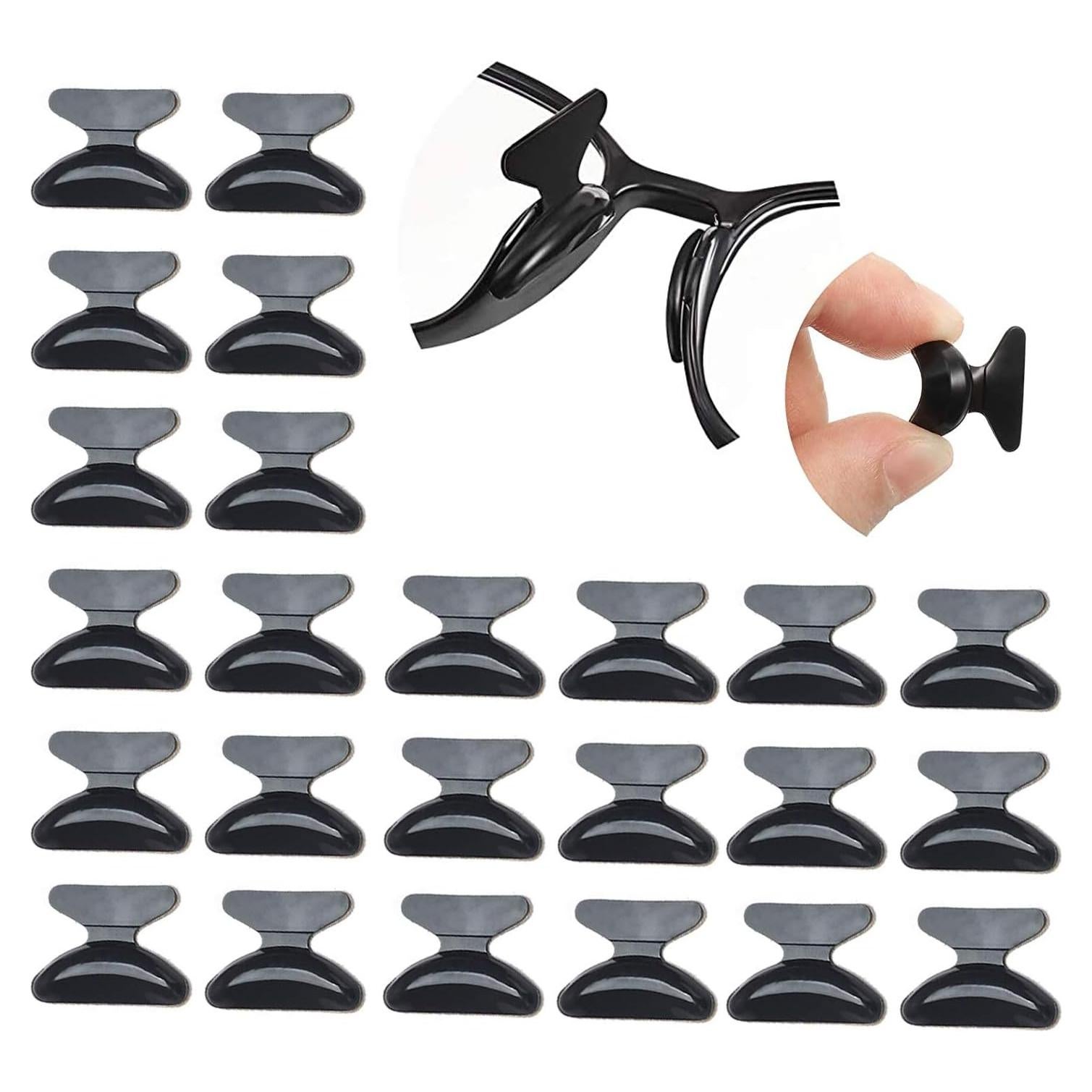 Almohadillas de nariz antideslizantes SAIGO 1.8mm negras - 13 pares