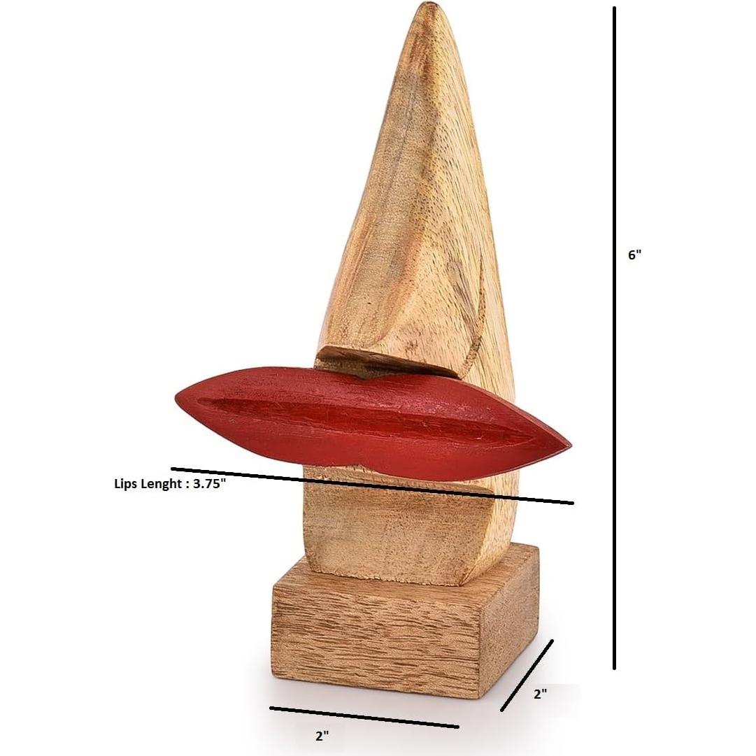 Soporte para Gafas de Madera NIRMAN Nariz 15.24 cm