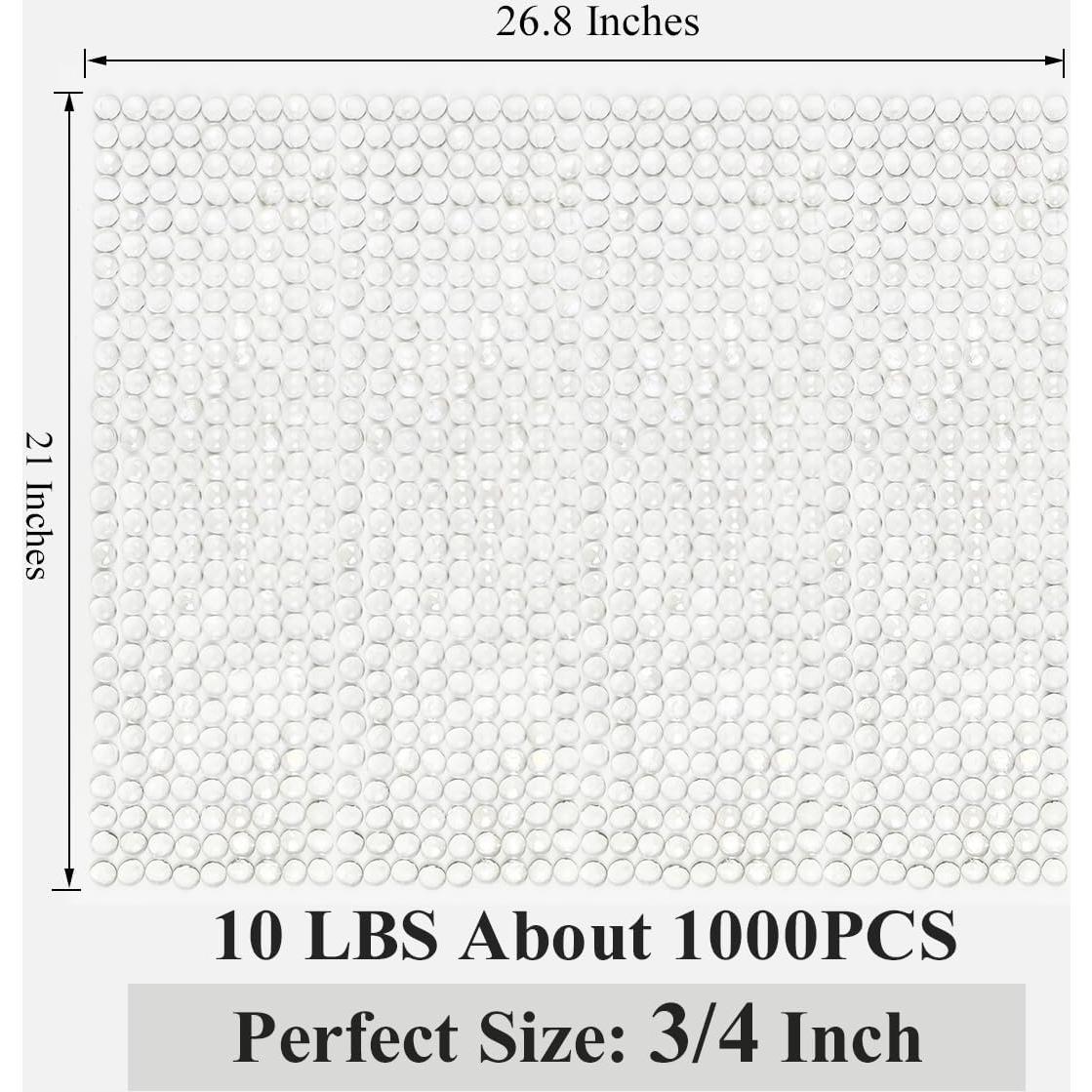 Perlas de vidrio YISZM 10 kg claras para jarrones y acuarios