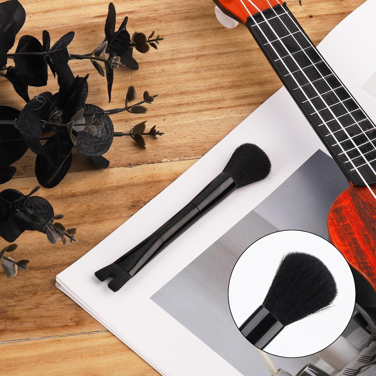 Brocha de Maquillaje para Nariz Doble Punta 13.7cm - Todo Negro