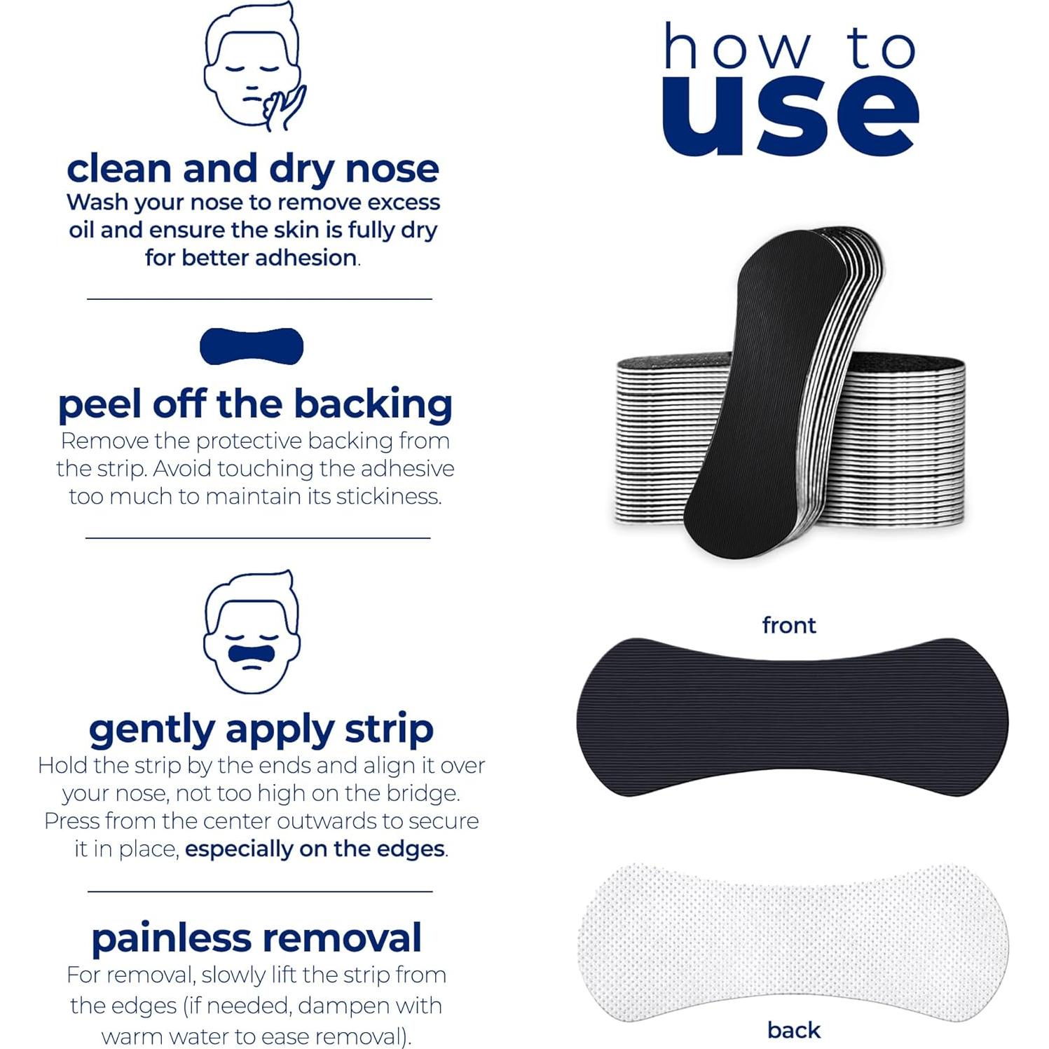 Tiras Nasales OMMA para Ronquidos - 30 Unidades - Ayuda Respiratoria