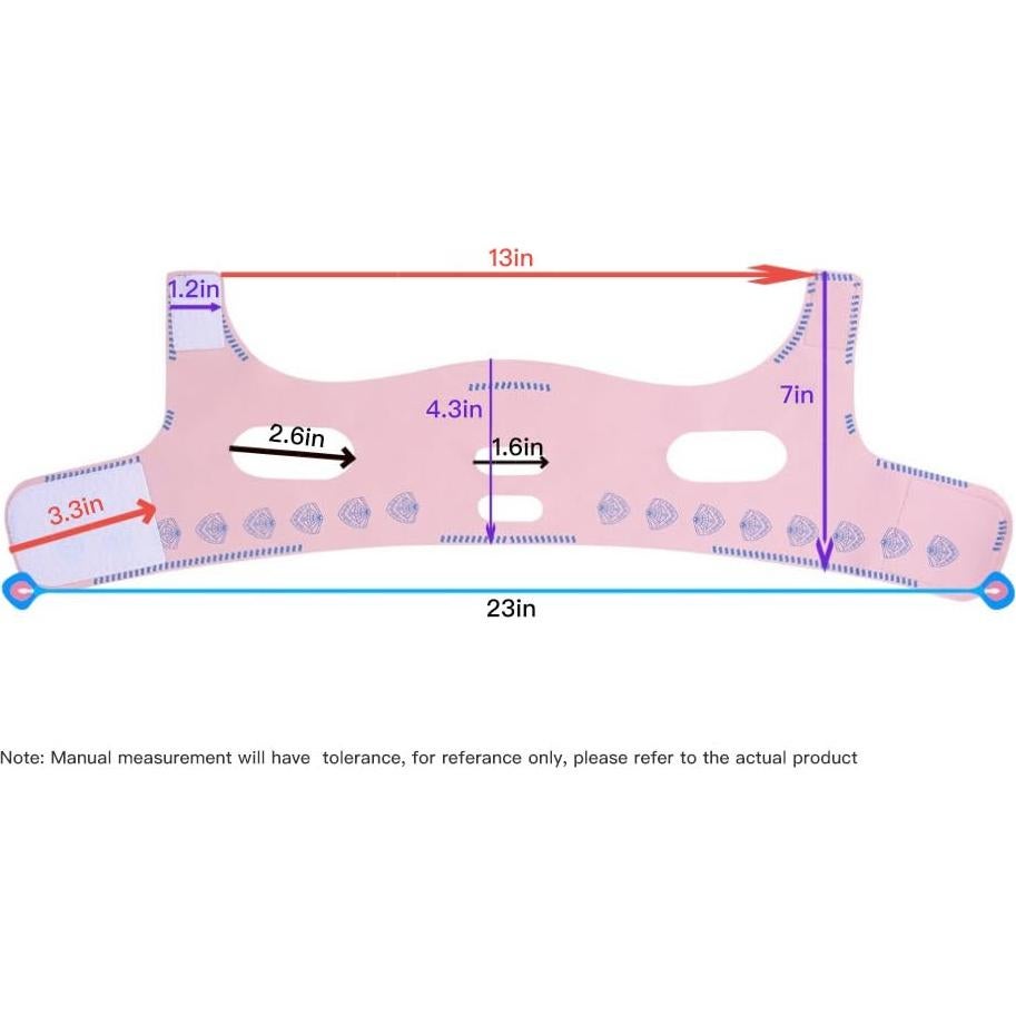 Correa Elevadora Facial V Line Auro Thread Rosa Ajustable