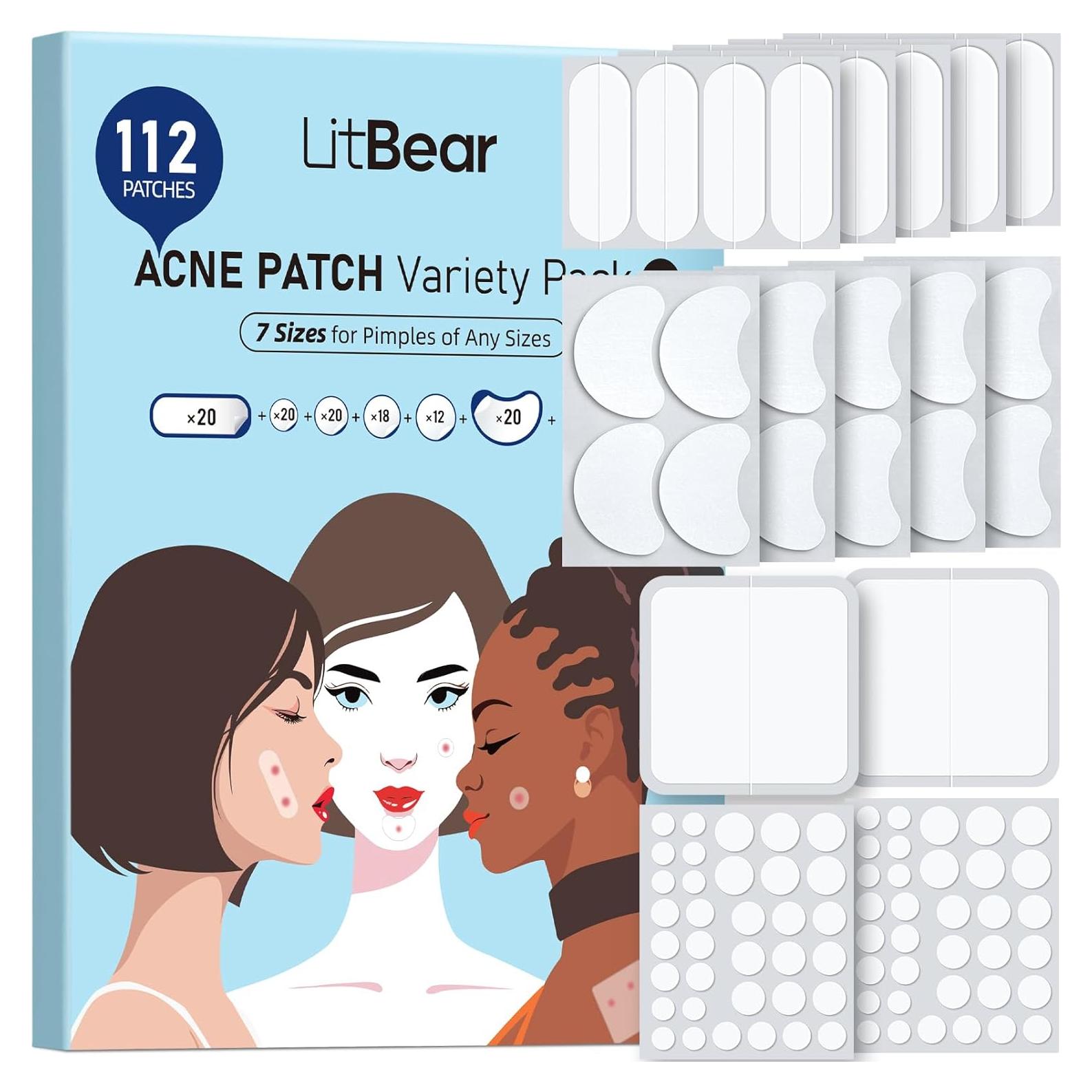 Parches Hidrocoloides para Acné LitBear XL - 112 Cuentas