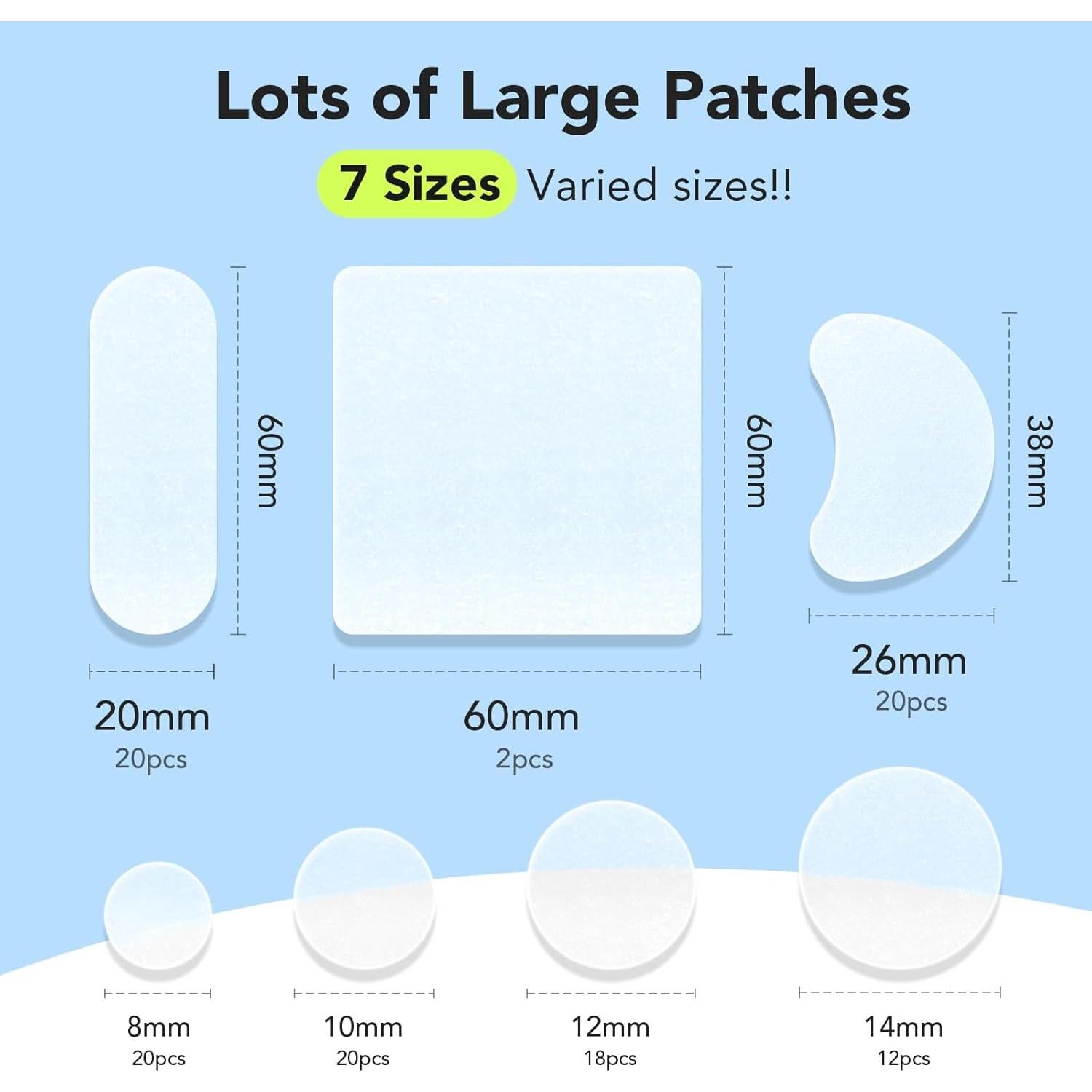 Parches Hidrocoloides para Acné LitBear XL - 112 Cuentas