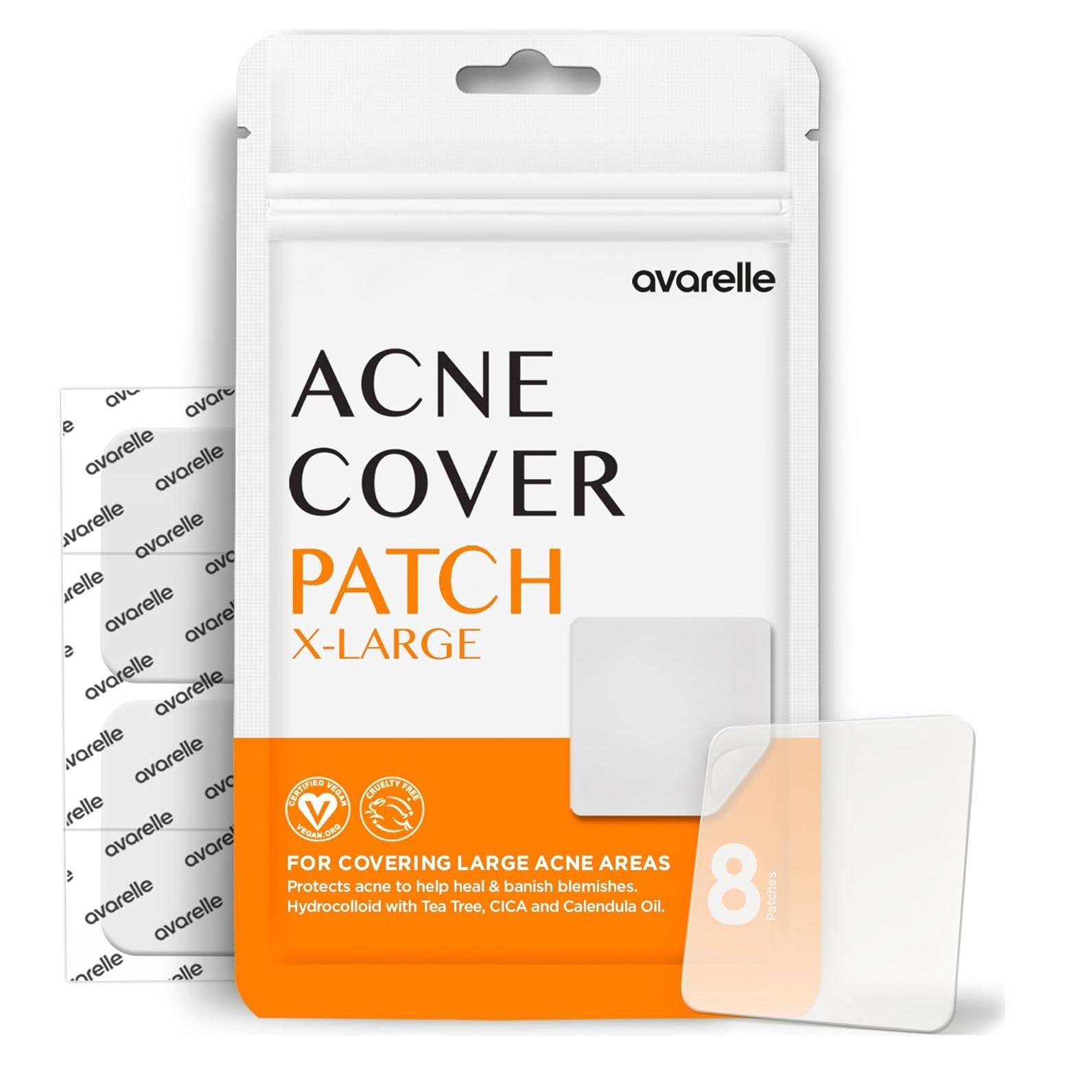 Parches para Acné Avarelle XL - Hidrocoloide con Aceite de Árbol de Té