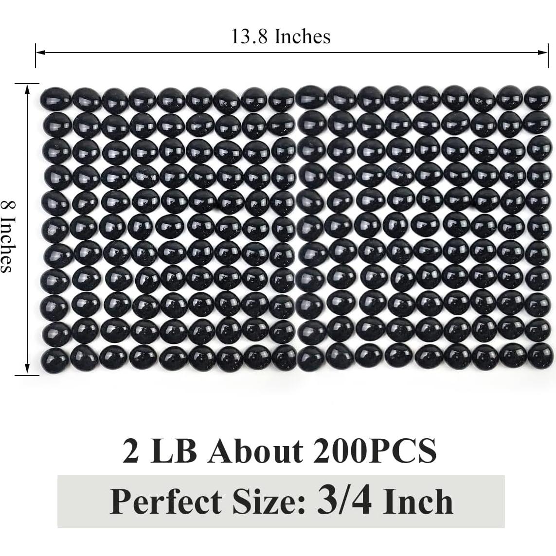 Perlas de vidrio YISZM 0,91 kg decorativas para jarrones