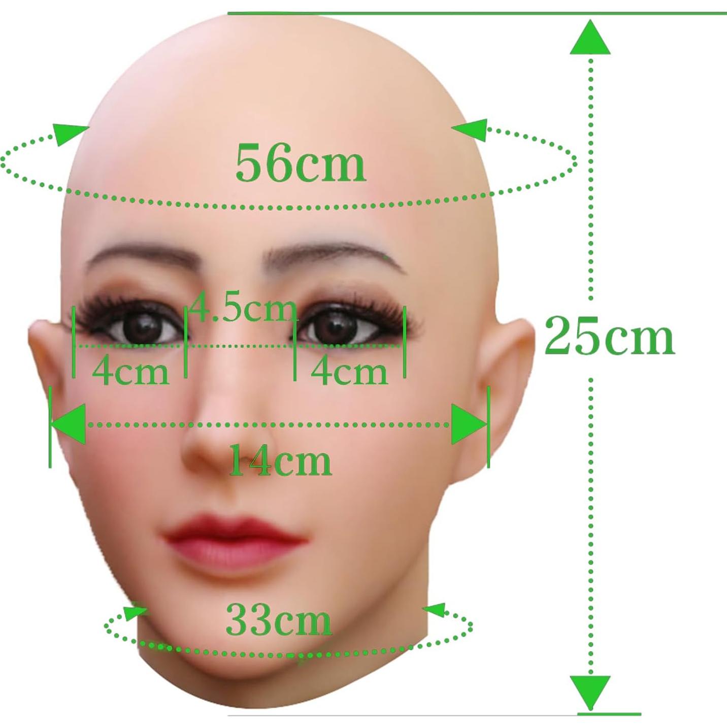 Máscara de Silicona Realista LCUPPON para Crossdressing Beige