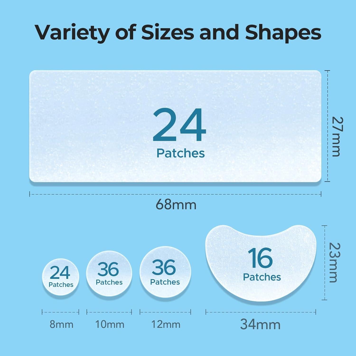 Parches para Acné TKTK XL 68x27mm - 24 Piezas Hidrocoloides