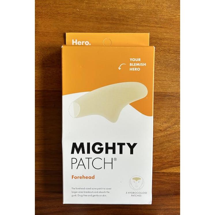 Parche de Acné Hidrocoloide Mighty Patch Hero - Jumbo para Frente (5 Unidades)