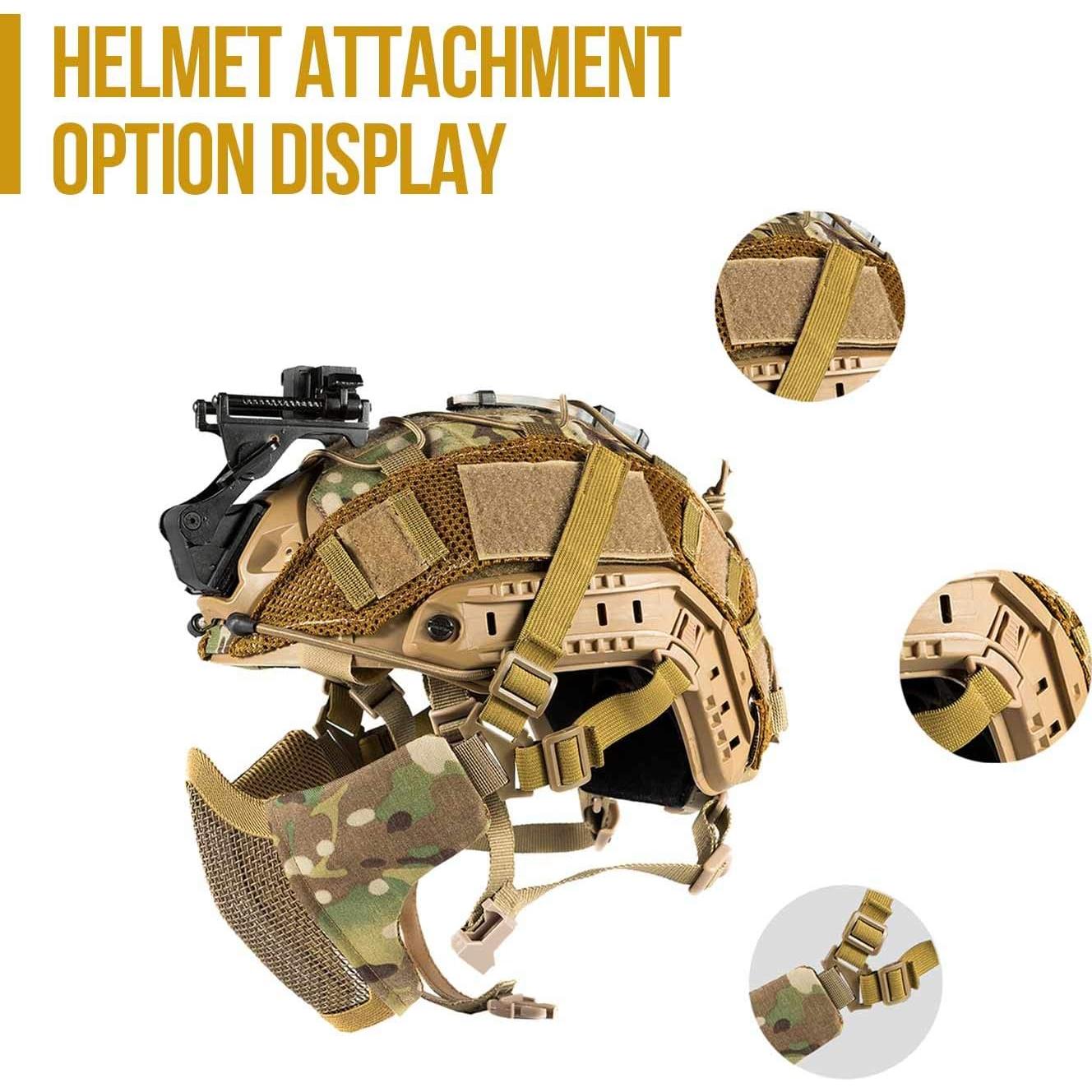 Máscara de Malla Plegable OneTigris 15.24 cm Táctica SCREAM