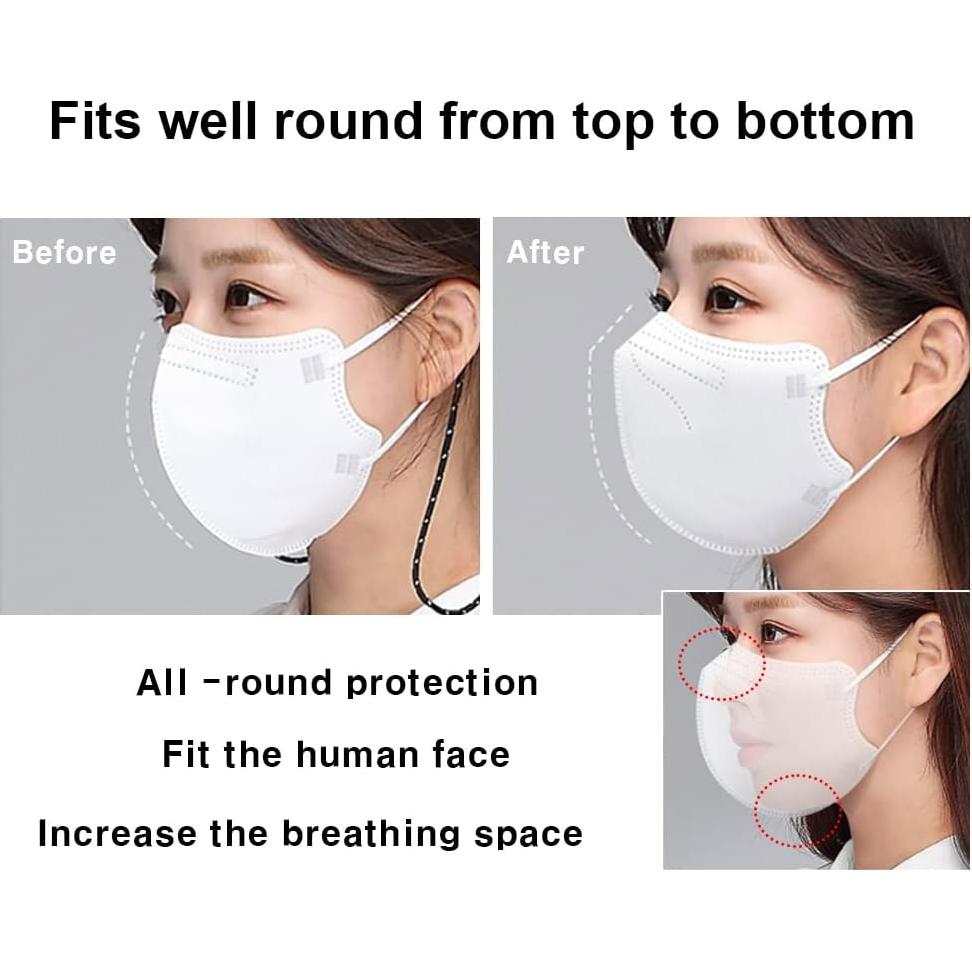 Mascarillas Faciales VATTNIG 10 Pcs Tipo Pico de Pájaro 2D