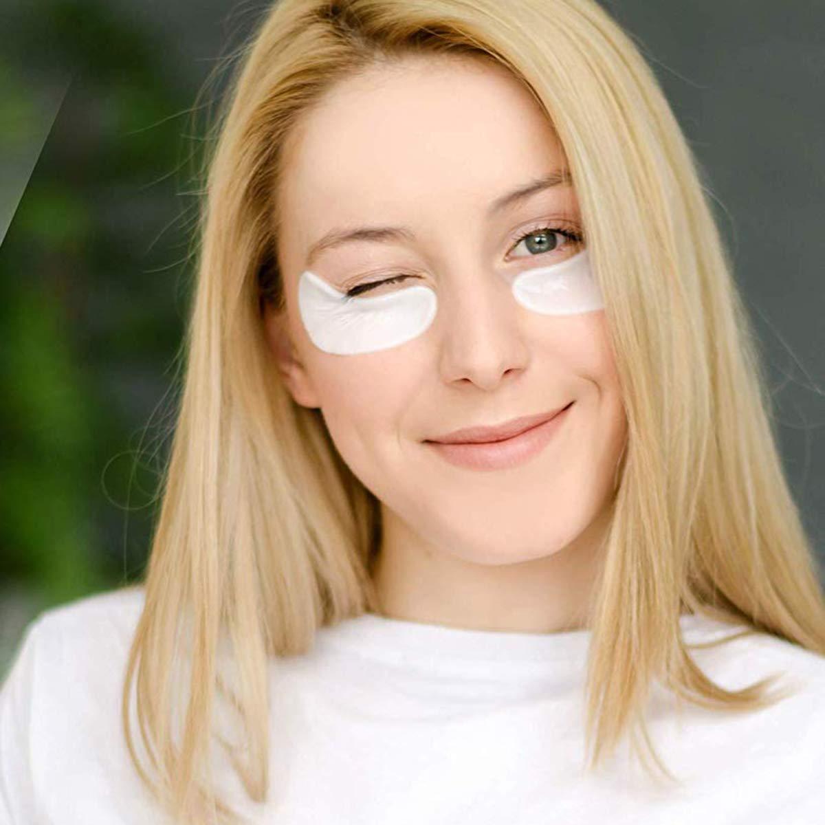 Parche para Ojos Jakuva 30PCS Colágeno Hidratante Blanco