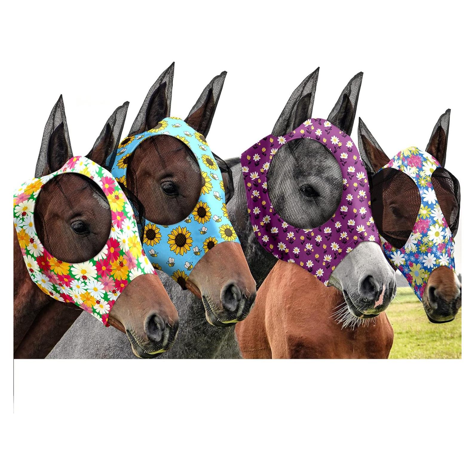 Máscaras para Caballos Frienda 4 Piezas Protección UV Grande