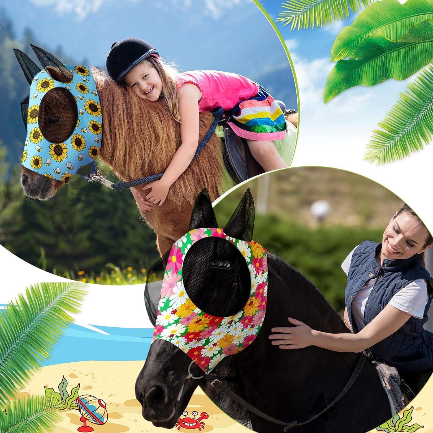 Máscaras para Caballos Frienda 4 Piezas Protección UV Grande