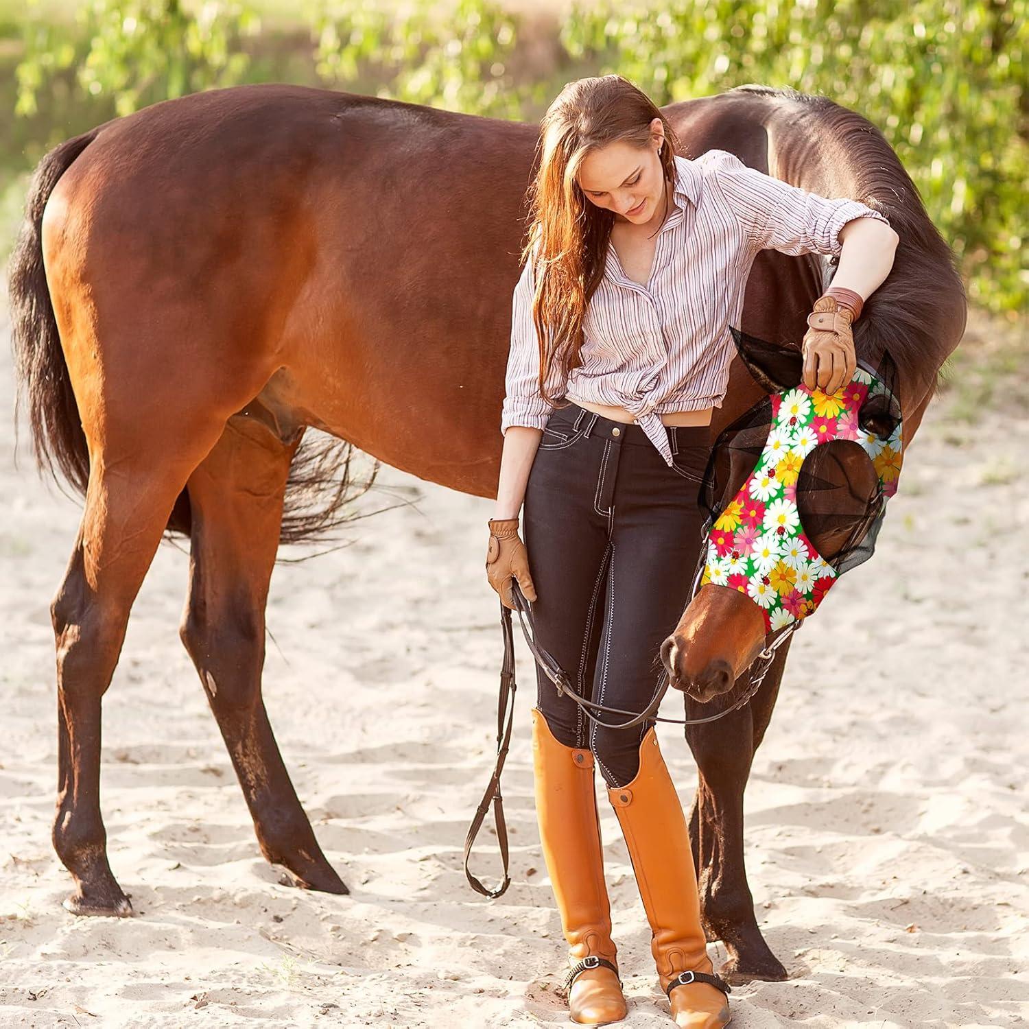 Máscaras para Caballos Frienda 4 Piezas Protección UV Grande